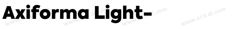 Axiforma Light字体转换